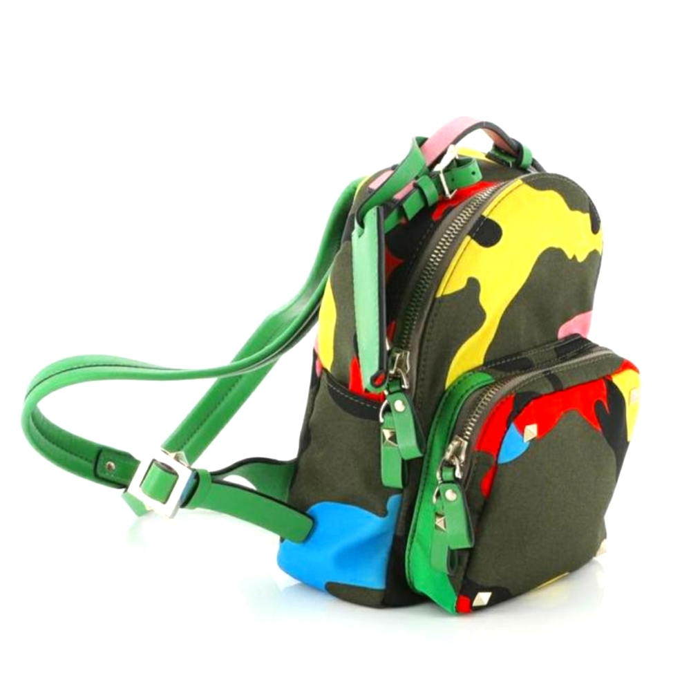 ***SOLD*** VALENTINO Psychedelic Camouflage Mini-Backpack Multicolor, + dust bag